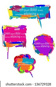 Colorful speech bubbles design