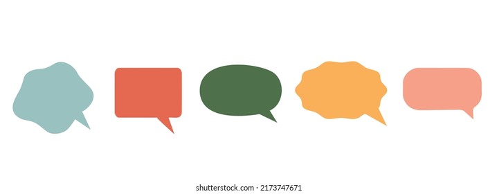 Burbujas de voz vacías. Cubierta de burbujas. Habla sobre fondo blanco. Comunicación, diálogo, símbolos vectores de retroalimentación.