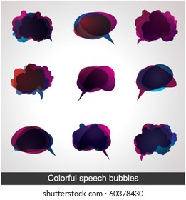 Colorful speech bubbles  eps10