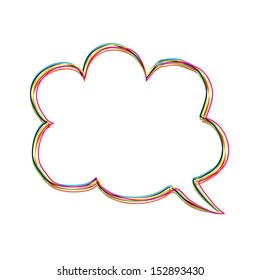 Colorful speech bubbles, Vector