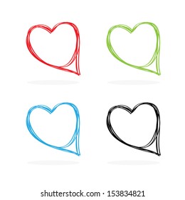 Colorful Speech Bubbles, Vector