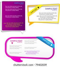 Colorful Speech frame for text