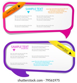 Colorful speech frames