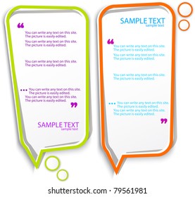 Colorful speech frames