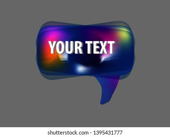Colorful Speech and massage Bubbles 