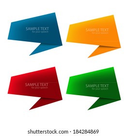 colorful speech for your design