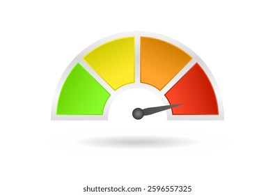 Colorful speed vector illustration with shadow.