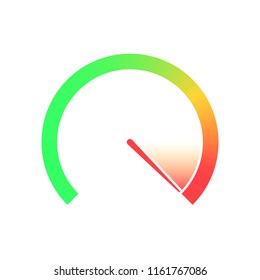 Colorful speedometer logo