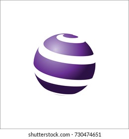 colorful sphere icon logo