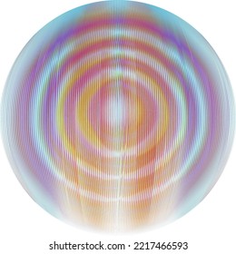 Colorful sphere . Lines constructed transparent sphere .Vector  .Technology sphere Logo . 3d design element . Abstract holographic circle .