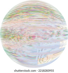 Colorful sphere . Lines constructed transparent sphere .Vector  .Technology sphere Logo . 3d design element . Abstract holographic circle .
