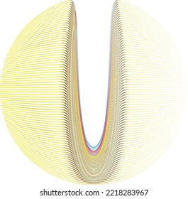 Colorful sphere . Lines constructed transparent sphere .Vector  .Technology sphere Logo . 3d design element . Abstract holographic circle .
