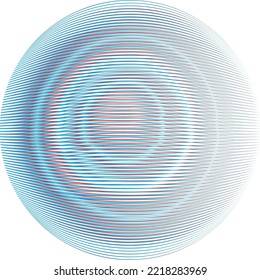 Colorful sphere . Lines constructed transparent sphere .Vector  .Technology sphere Logo . 3d design element . Abstract holographic circle .