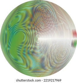 Colorful sphere . Lines constructed transparent sphere .Vector  .Technology sphere Logo . 3d design element . Abstract holographic circle .