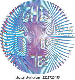 Colorful sphere . Lines constructed transparent sphere .Vector  .Technology sphere Logo . 3d design element . Abstract holographic circle .