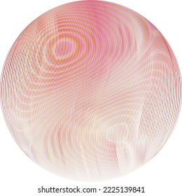 Colorful sphere . Lines constructed transparent sphere .Vector  .Technology sphere Logo . 3d design element . Abstract holographic circle .