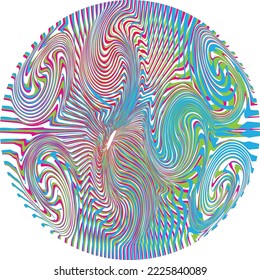 Farbige Kugel. Linien konstruierte durchsichtige Kugel .Vector .Technology Sphäre Logo. 3D-Design-Element. Abstrakter holografischer Kreis .