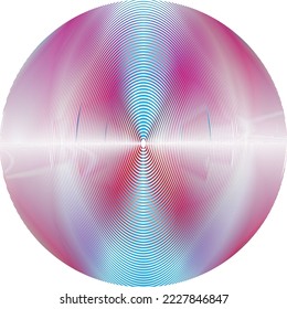 Colorful sphere . Lines constructed transparent sphere .Vector  .Technology sphere Logo . 3d design element . Abstract holographic circle .