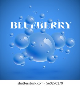 Colorful spheres floating, realistic vector illustration