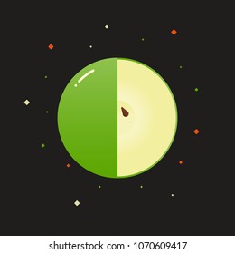 Colorful spherical vector fruits