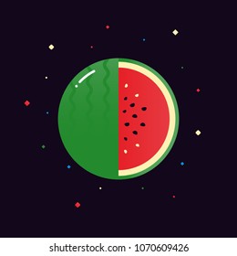 Colorful spherical vector fruits
