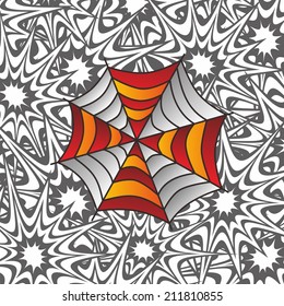 colorful spiderweb