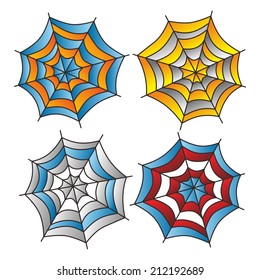 colorful spiderweb