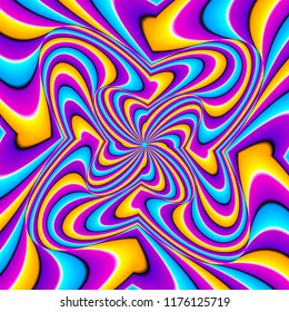 Colorful spin illusion.