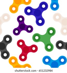 A colorful spinner or a fidget spinner pattern with a white background