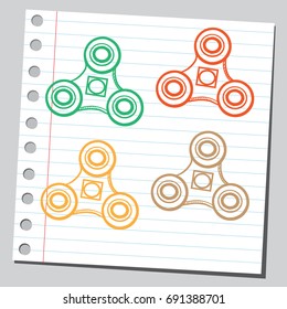 Colorful spinners