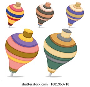 Colorful spinning top for Childs (Lattu)