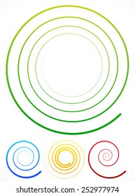 Colorful Spiral Decorations