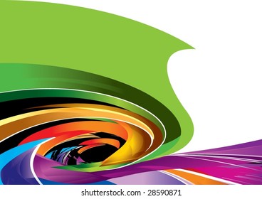 Colorful Spiral Design