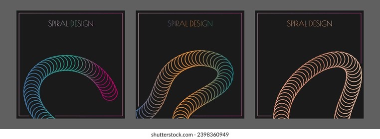 A colorful spiral. A design template for the design of a cover, banner, poster. Composition for interior design, decor and creative ideas