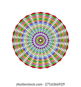 Colorful spiral, pattern , geometric mandala