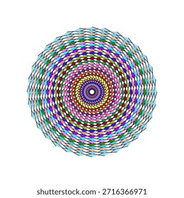 Espiral colorido, patrón, mandala geométrico
