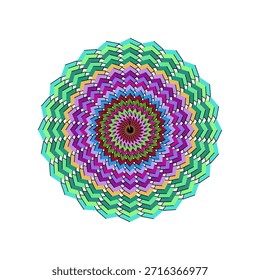 Colorful spiral, pattern , geometric mandala