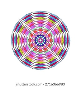 Colorful spiral, pattern , geometric mandala