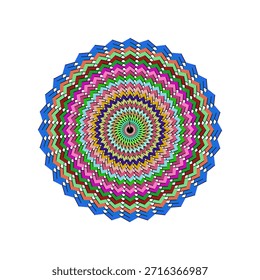 Espiral colorido, patrón, mandala geométrico