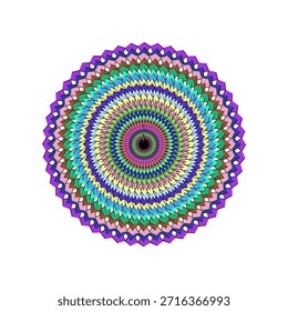 Colorful spiral, pattern , geometric mandala