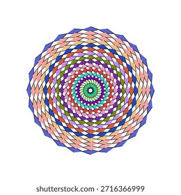 Colorful spiral, pattern , geometric mandala