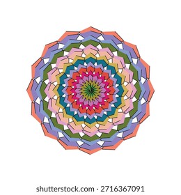 Colorful spiral, pattern , geometric mandala