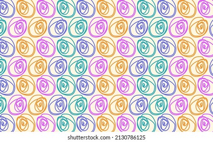 Farbige spiralförmige Muster ähneln Rose oder Tulpenhintergrund. Geeignet für Design-Vorlage.