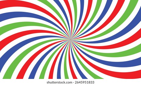 projeto colorido de vórtice espiral. Este padrão óptico dinâmico ideal para fundos abstratos ou temas de pop art.