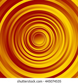 Colorful spirally circle pattern. Rotating circles with gradient fills.