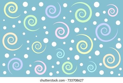 colorful spirals background