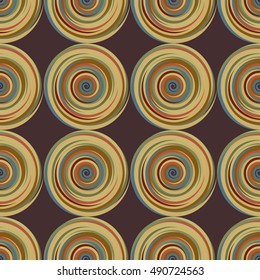 colorful spirals on brown background