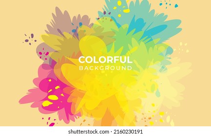 colorful splash abstract background. eps 10 vector design
