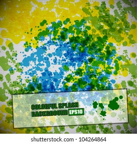 Colorful splash background
