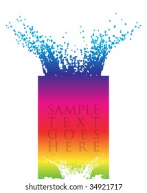 colorful splash banner